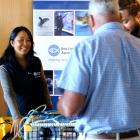 Discussing on-demand lobster gear. 