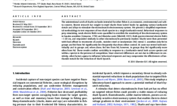 Behavioral responses to weak electric fields and a lanthanide metal in two shark species (2011)