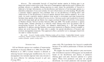 Using telemetry to mitigate the bycatch of long-lived marine vertebrates (2009)