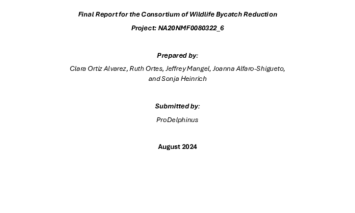 Final Report: Estimating bycatch rates and abundance of small cetaceans in Pucusana, Peru (2024)